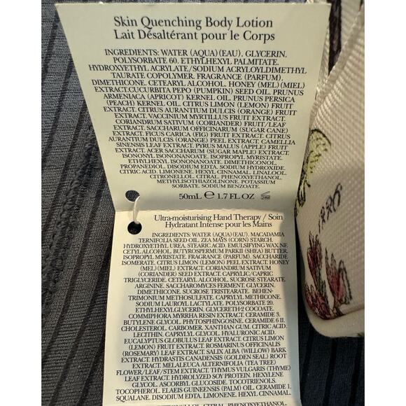 Crabtree & Evelyn Citron Gift Set Lotion Shower Gel Nails Hand Therapy New - Picture 5 of 9